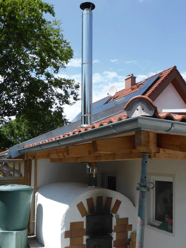 Nachträglich eingebauter Ofen