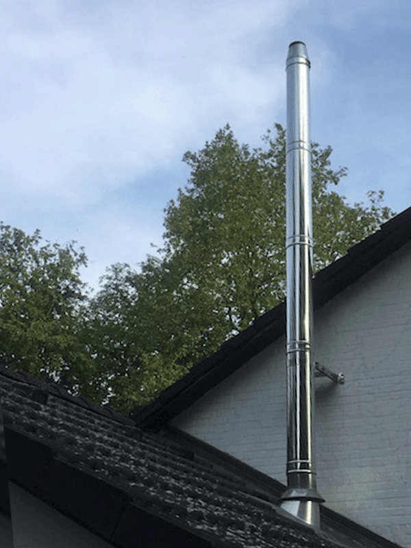 Dachdurchführung mit Dachneigung